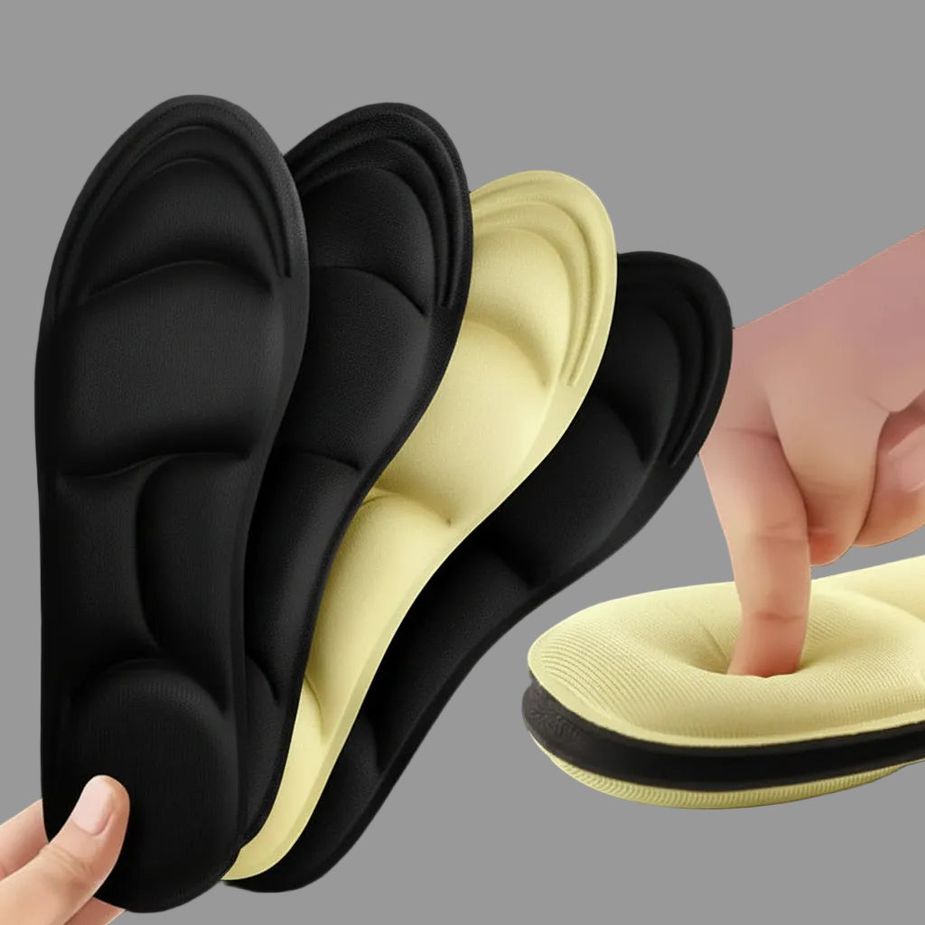 FOOTNOVA - Semelles en mousse à mémoire respirantes conçues avec un soutien de la voûte plantaire pour un confort amélioré et un soulagement quotidien des pieds
