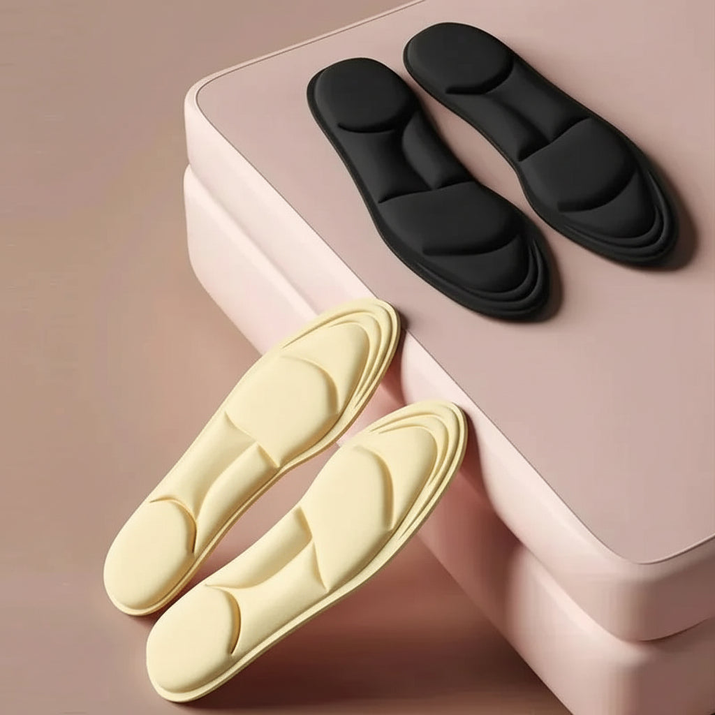 FOOTNOVA - Semelles en mousse à mémoire respirantes conçues avec un soutien de la voûte plantaire pour un confort amélioré et un soulagement quotidien des pieds