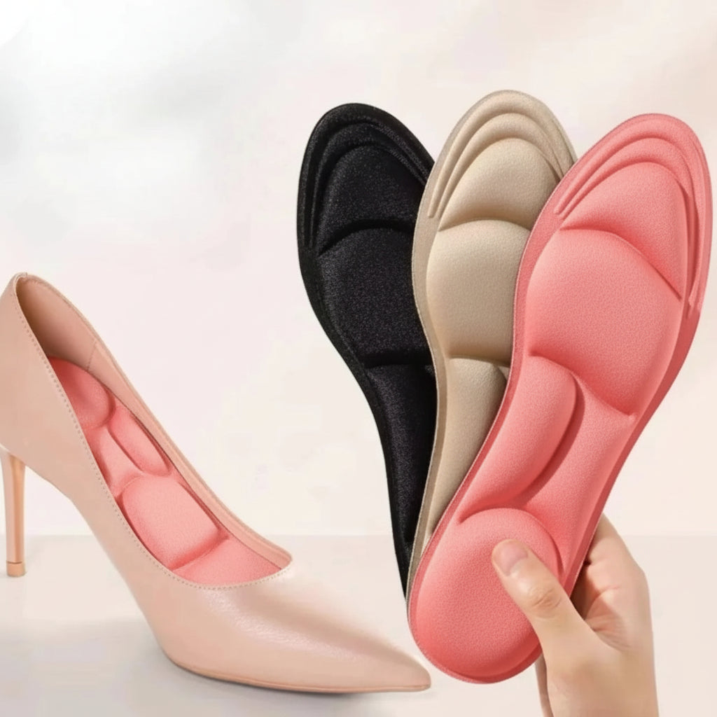 FOOTNOVA - Semelles en mousse à mémoire respirantes conçues avec un soutien de la voûte plantaire pour un confort amélioré et un soulagement quotidien des pieds