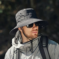 SOLGUARD - Chapeau de soleil à large bord respirant avec protection UV conçu pour le confort en extérieur, les voyages et la sécurité au soleil toute la journée