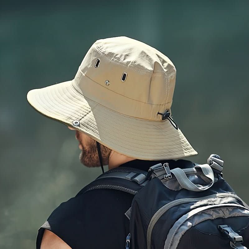 SOLGUARD - Chapeau de soleil à large bord respirant avec protection UV conçu pour le confort en extérieur, les voyages et la sécurité au soleil toute la journée