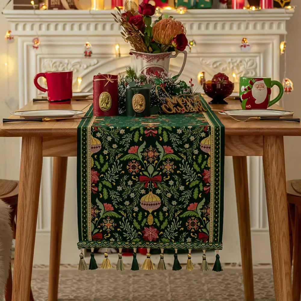 Nappe Tissée Botanique de Fête