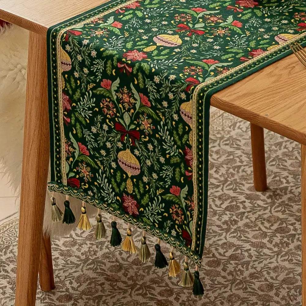 Nappe Tissée Botanique de Fête