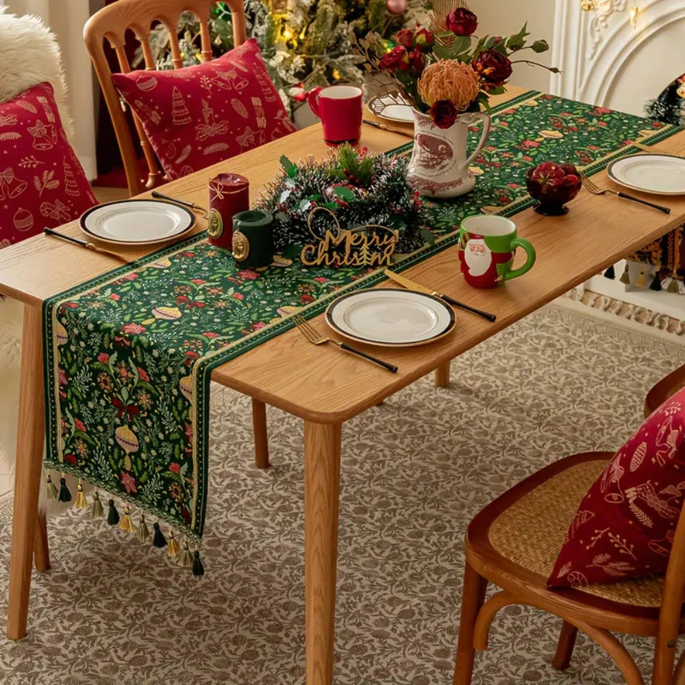 Nappe Tissée Botanique de Fête