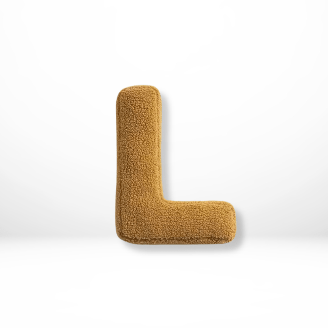 Coussin Lettres | Coussin Décoratif Alphabet | Doux Velours personnalisable | Alphora