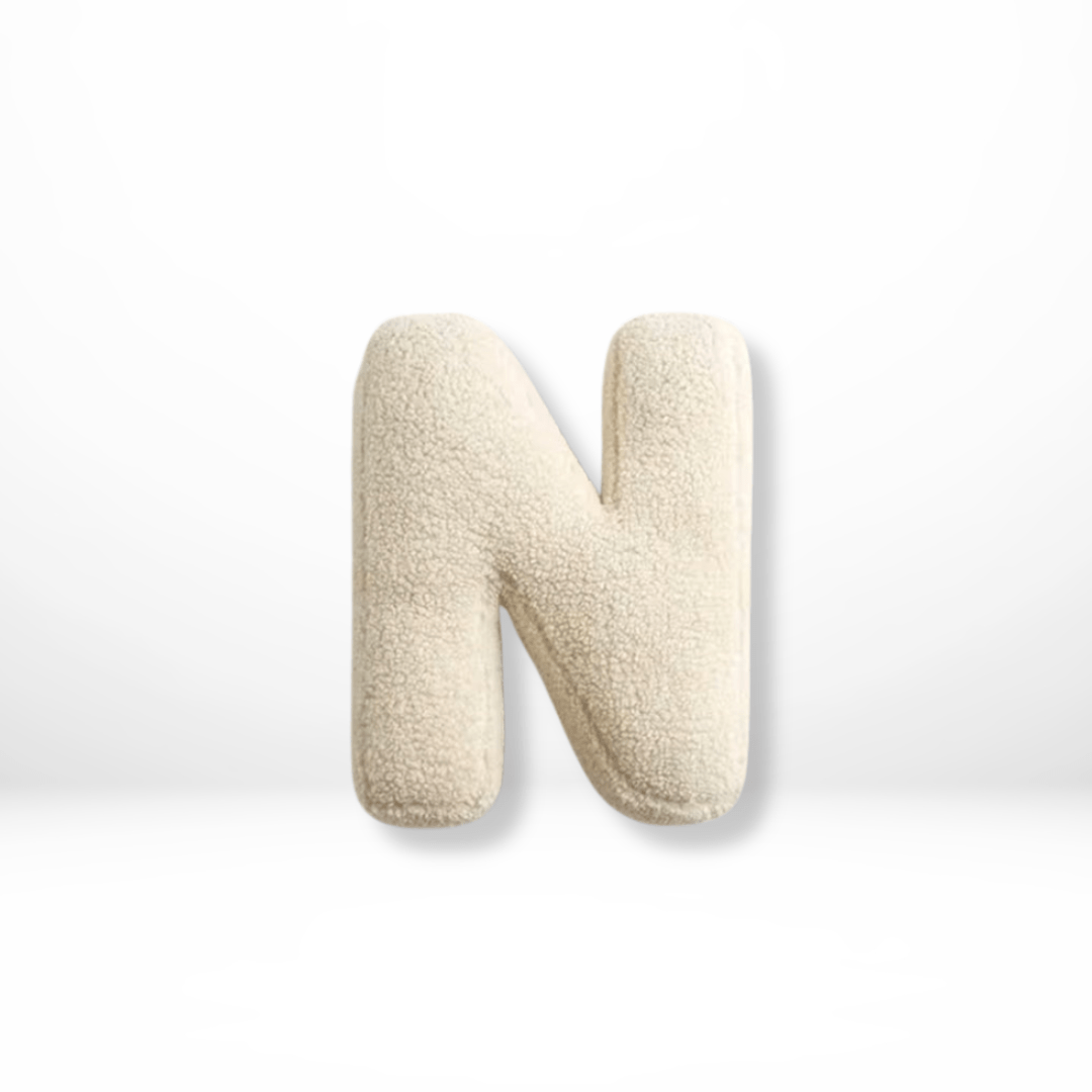 Coussin Lettres | Coussin Décoratif Alphabet | Doux Velours personnalisable | Alphora