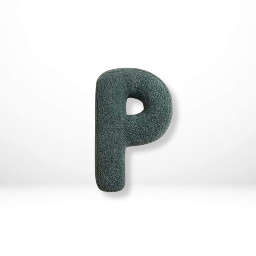 Coussin Lettres | Coussin Décoratif Alphabet | Doux Velours personnalisable | Alphora