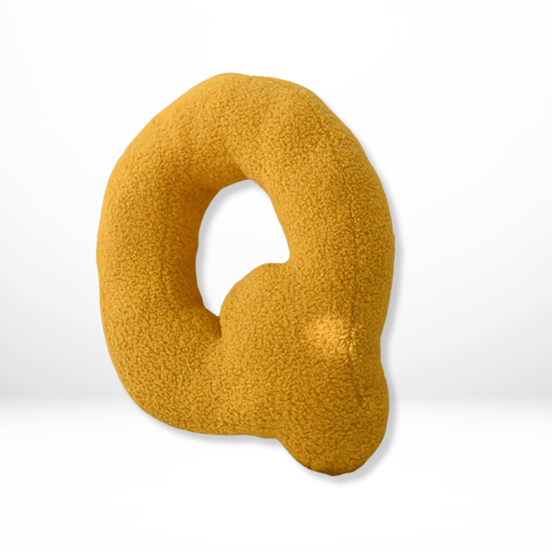 Coussin Lettres | Coussin Décoratif Alphabet | Doux Velours personnalisable | Alphora