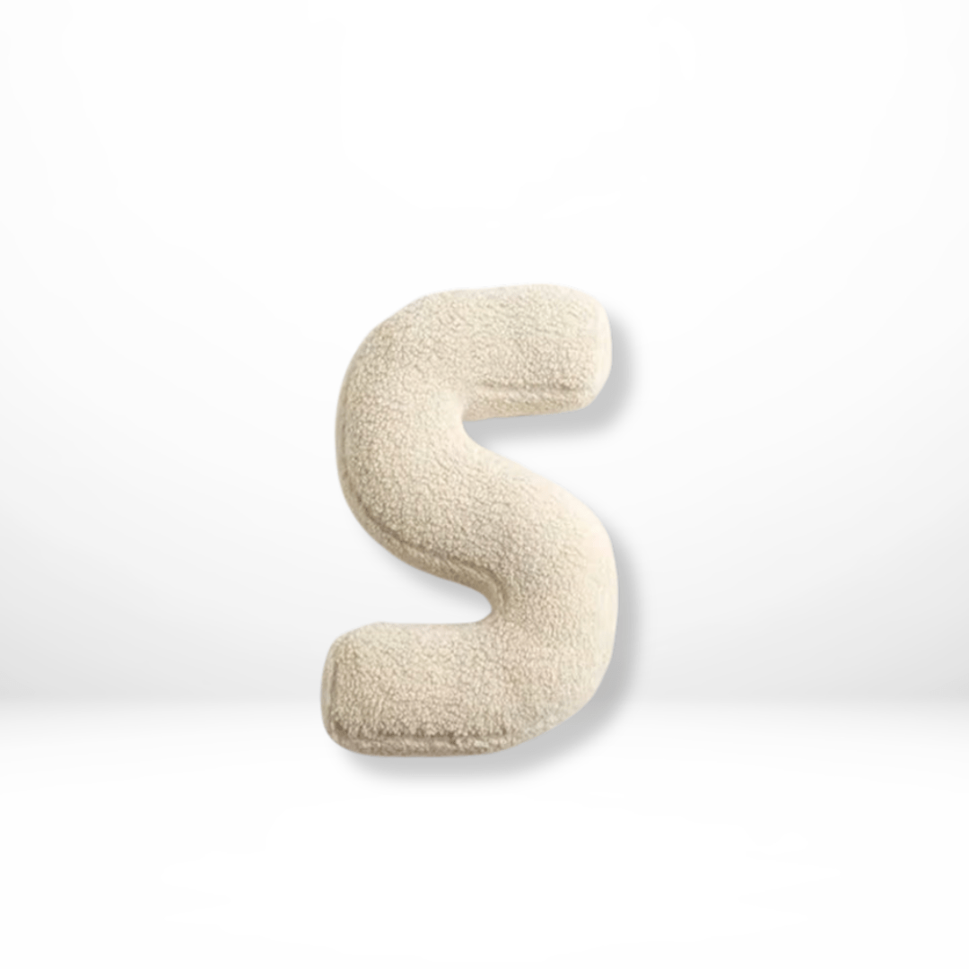 Coussin Lettres | Coussin Décoratif Alphabet | Doux Velours personnalisable | Alphora