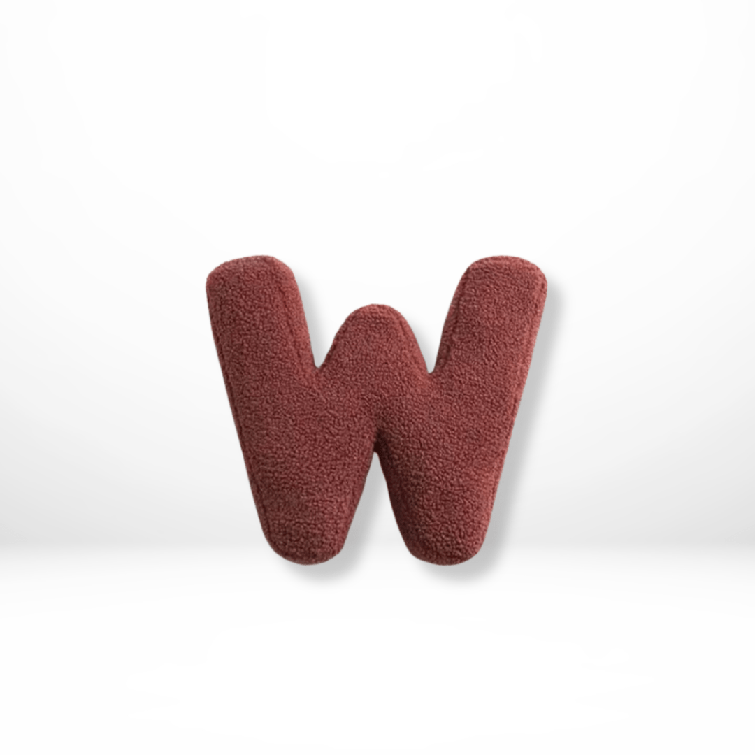 Coussin Lettres | Coussin Décoratif Alphabet | Doux Velours personnalisable | Alphora