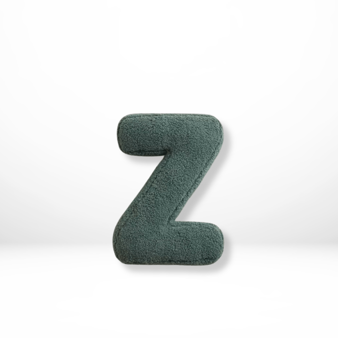 Coussin Lettres | Coussin Décoratif Alphabet | Doux Velours personnalisable | Alphora