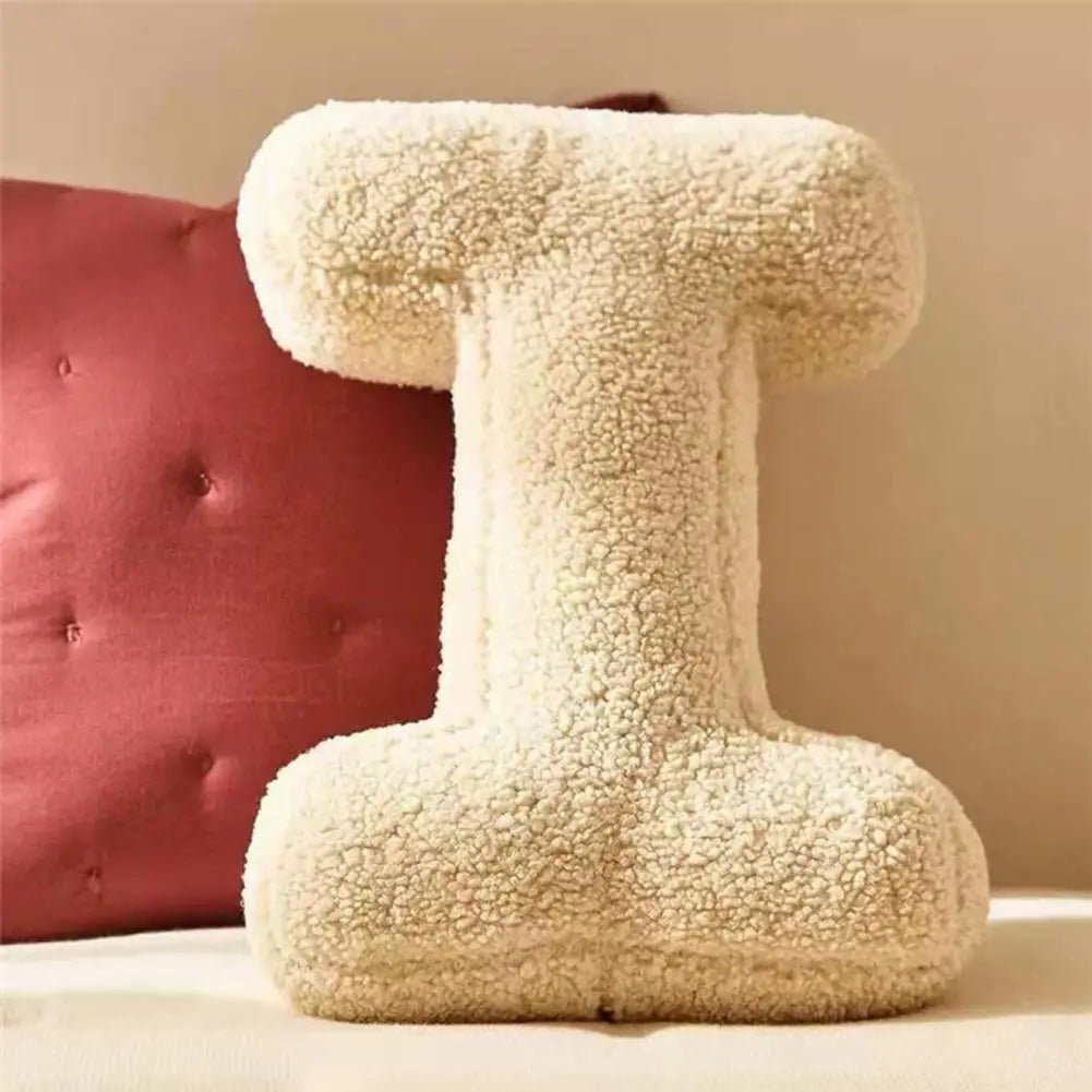 Coussin Lettres | Coussin Décoratif Alphabet | Doux Velours personnalisable | Alphora