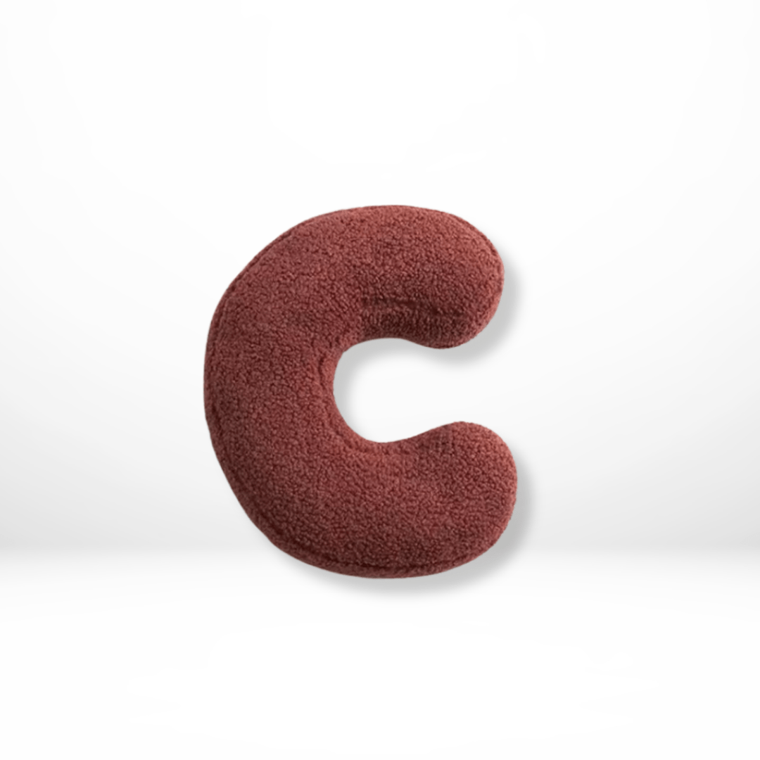 Coussin Lettres | Coussin Décoratif Alphabet | Doux Velours personnalisable | Alphora