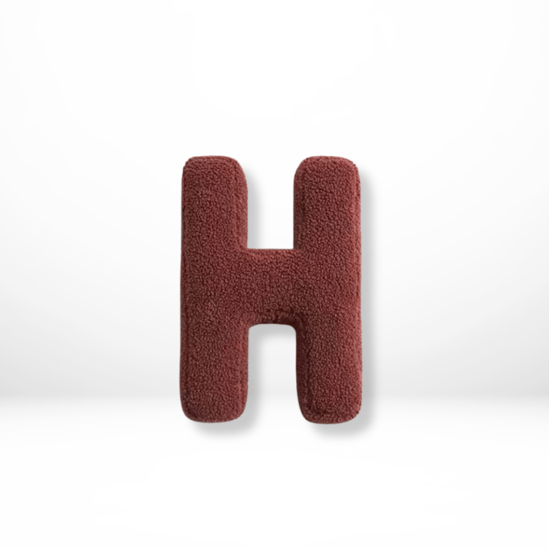Coussin Lettres | Coussin Décoratif Alphabet | Doux Velours personnalisable | Alphora