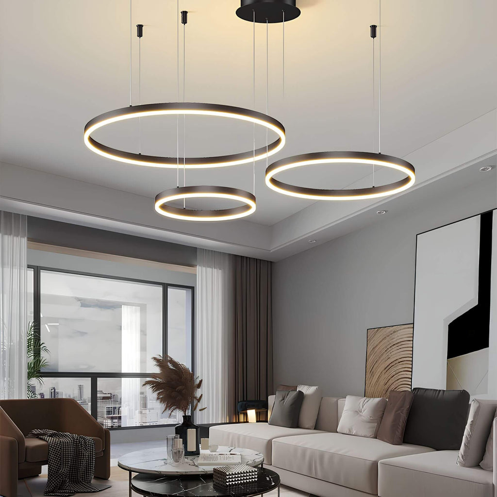 CircaLuxe – Lustre de plafond LED en anneau