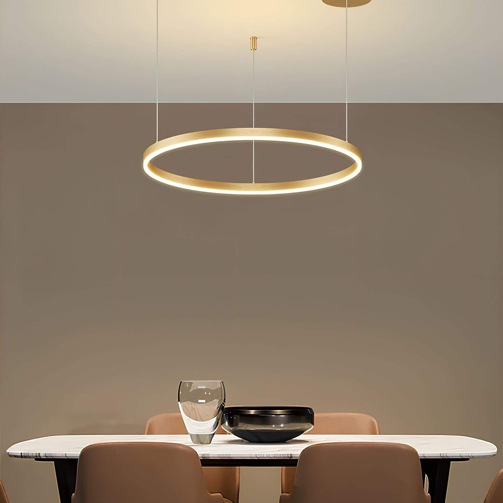 CircaLuxe – Lustre de plafond LED en anneau