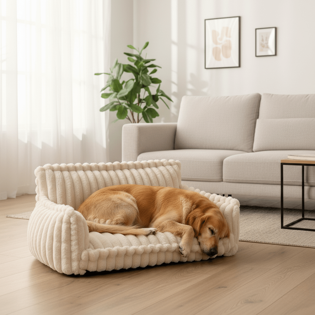 DOGVIA – Canapé orthopédique doux et lavable pour chiens
