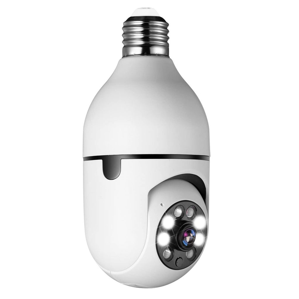 Caméra CCTV | Vue panoramique à 360° | Vision nocturne Full HD | BulbCam360