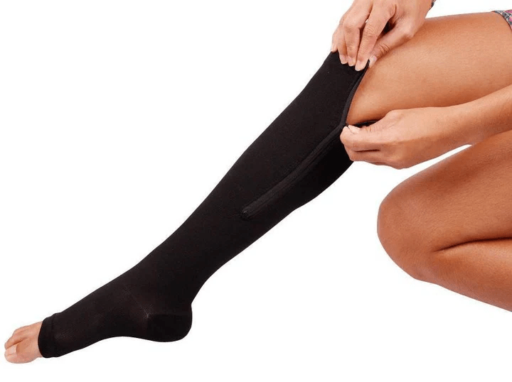 CIRCULARELIEF – Chaussettes de compression avec fermeture éclair pour soutien et soulagement