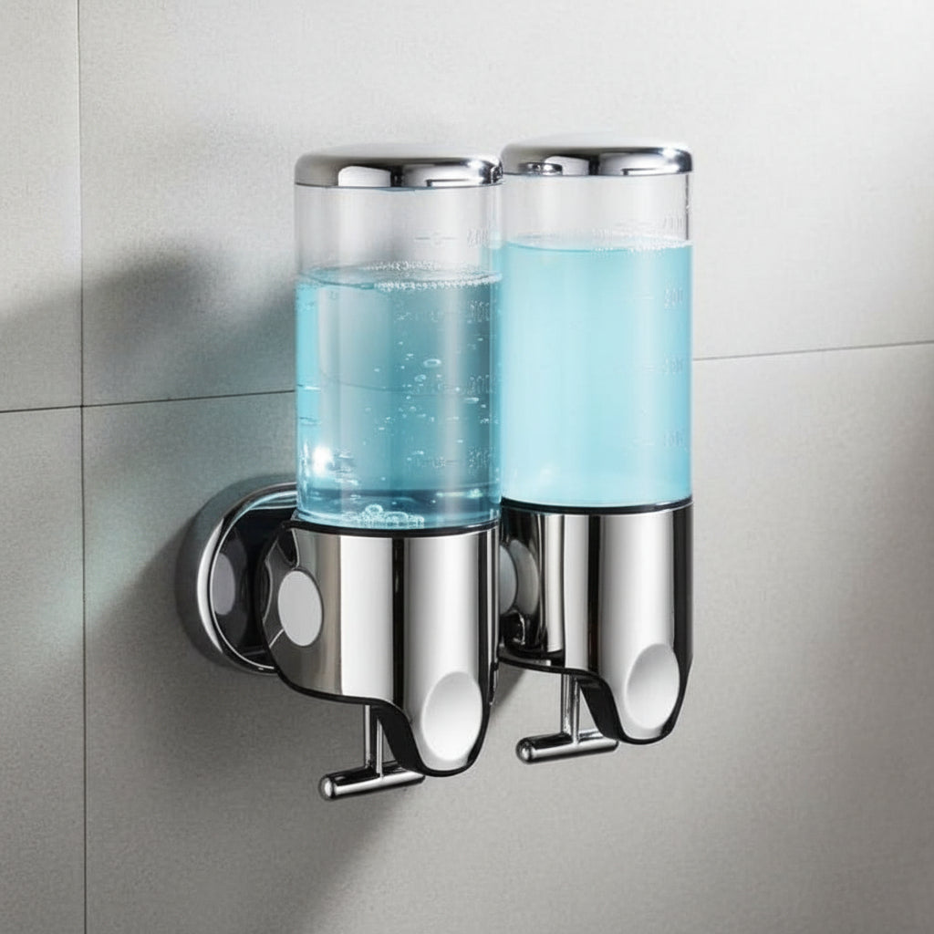 SOAPFORT – Distributeur de savon mural de haute qualité au design élégant en acier inoxydable