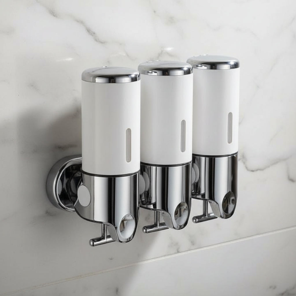 SOAPFORT – Distributeur de savon mural de haute qualité au design élégant en acier inoxydable