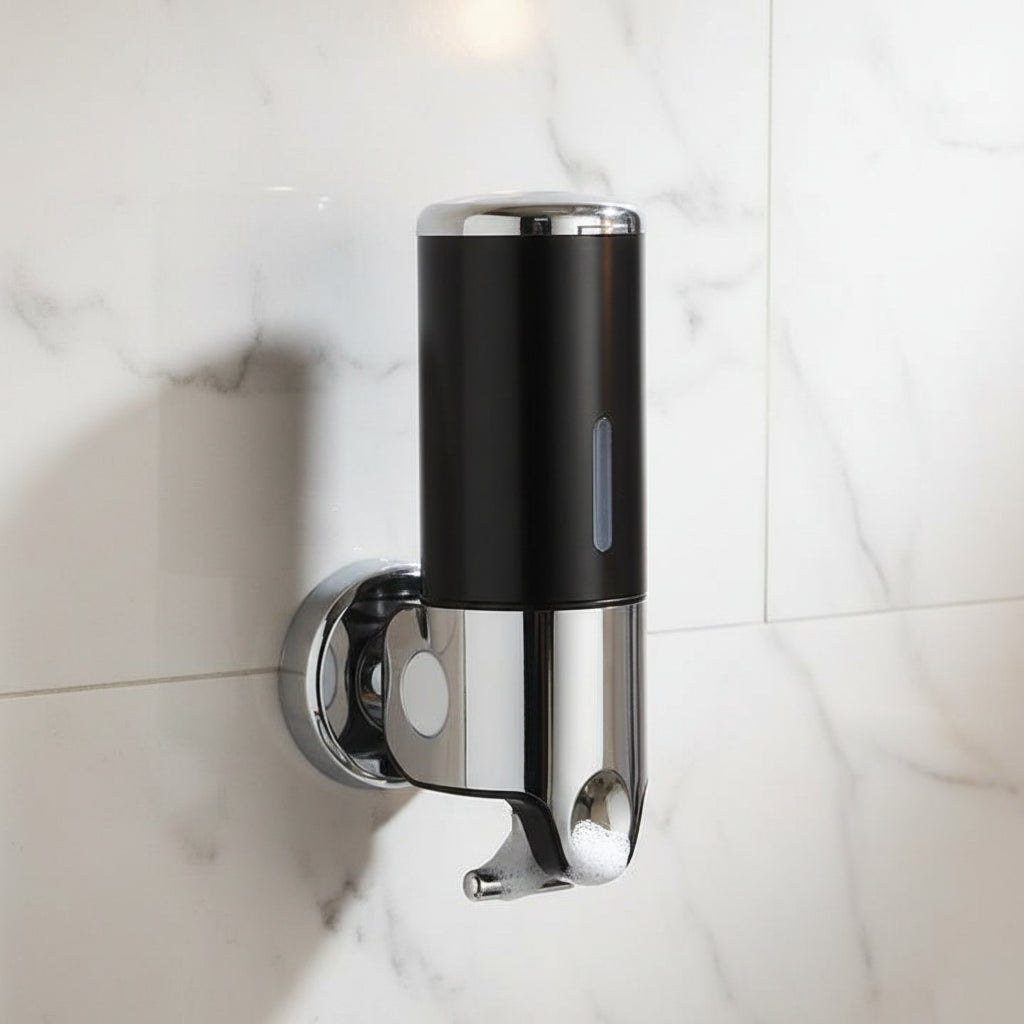 SOAPFORT – Distributeur de savon mural de haute qualité au design élégant en acier inoxydable