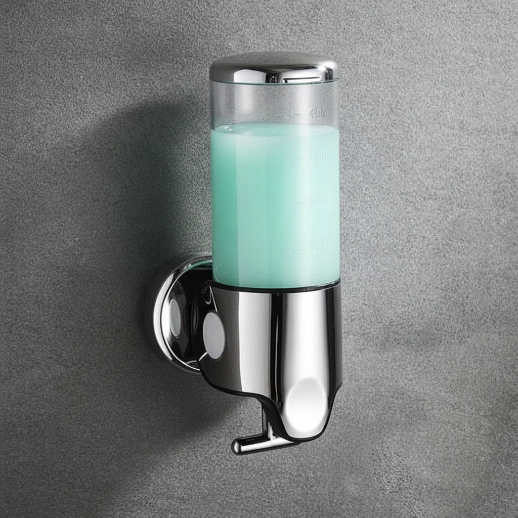 SOAPFORT – Distributeur de savon mural de haute qualité au design élégant en acier inoxydable