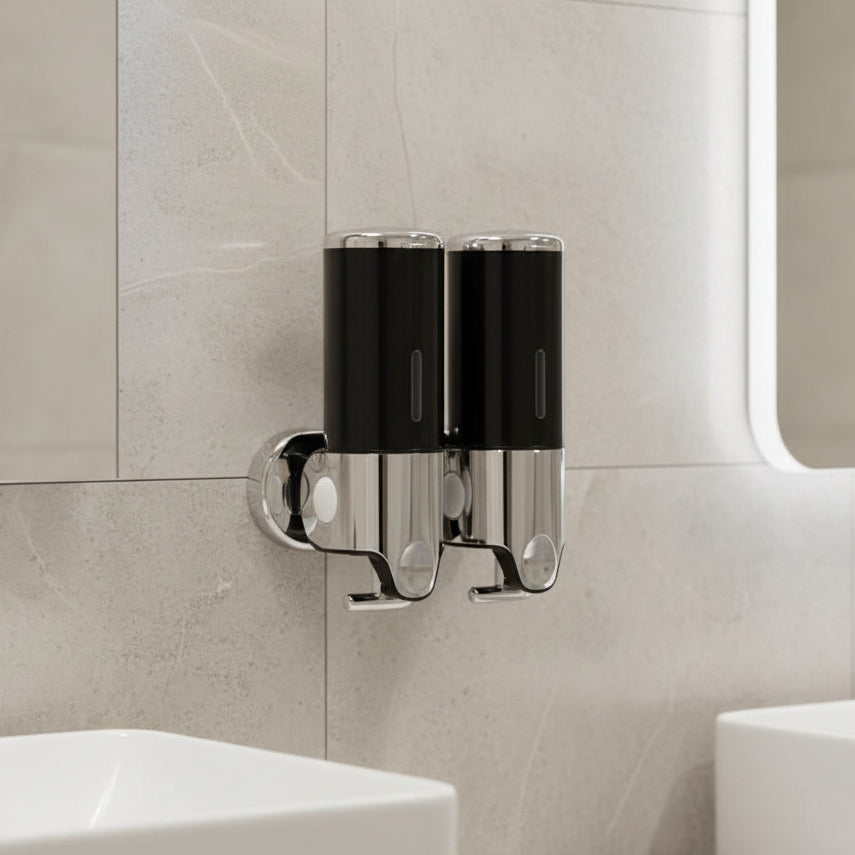 SOAPFORT – Distributeur de savon mural de haute qualité au design élégant en acier inoxydable