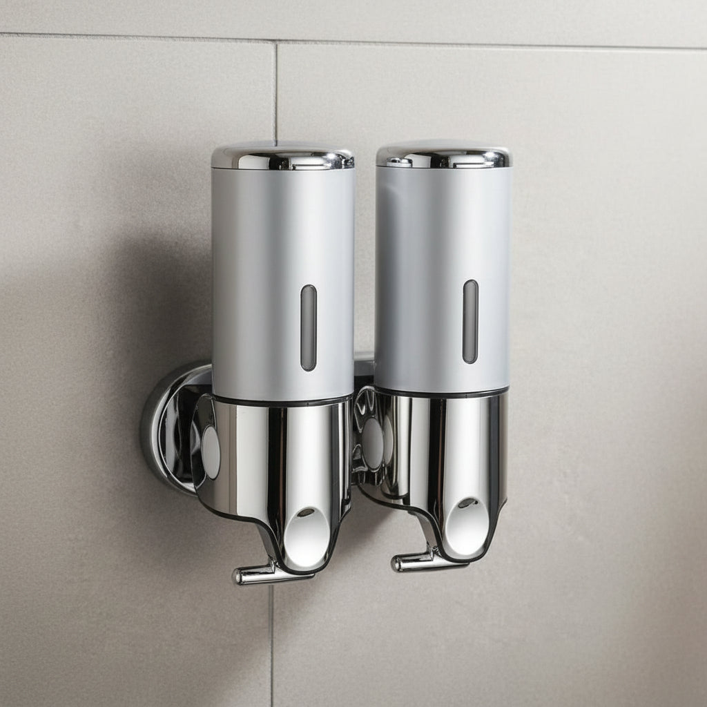 SOAPFORT – Distributeur de savon mural de haute qualité au design élégant en acier inoxydable