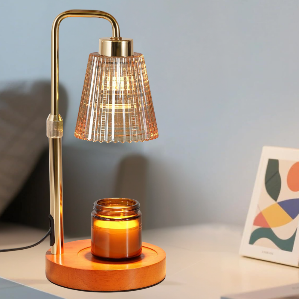 Lampe Réchauffe-Cierge Électrique avec Minuteur – Dimmable et Décorative