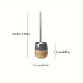 Ensemble de Brosse de Toilette et Support Élégant pour Salle de Bain