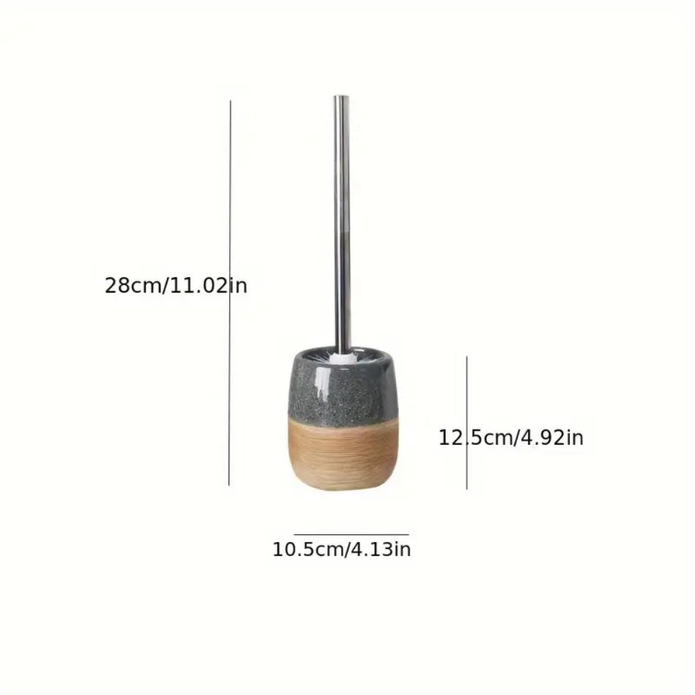 Ensemble de Brosse de Toilette et Support Élégant pour Salle de Bain