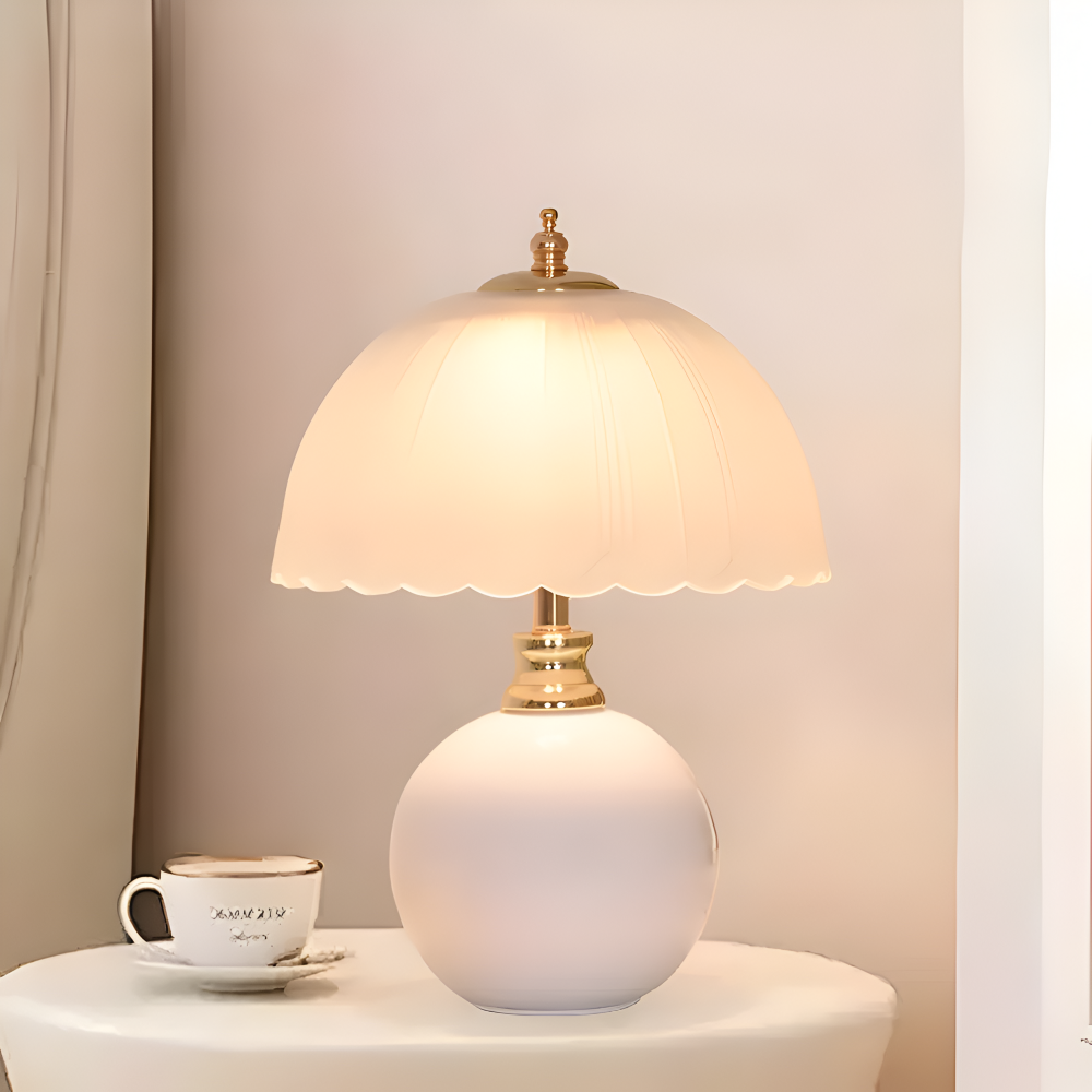 Lampe de Table en Céramique - Lampe de Chevet Élégante pour Chambres Modernes