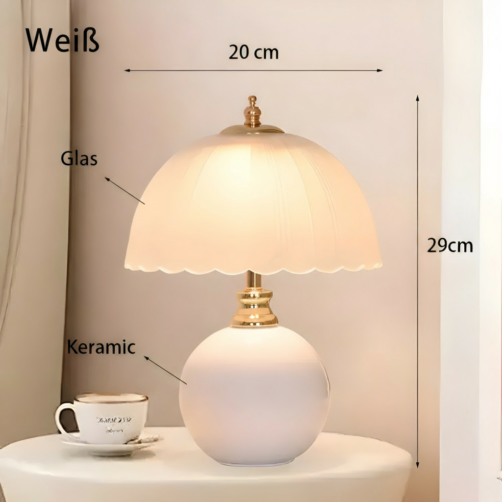 Lampe de Table en Céramique - Lampe de Chevet Élégante pour Chambres Modernes