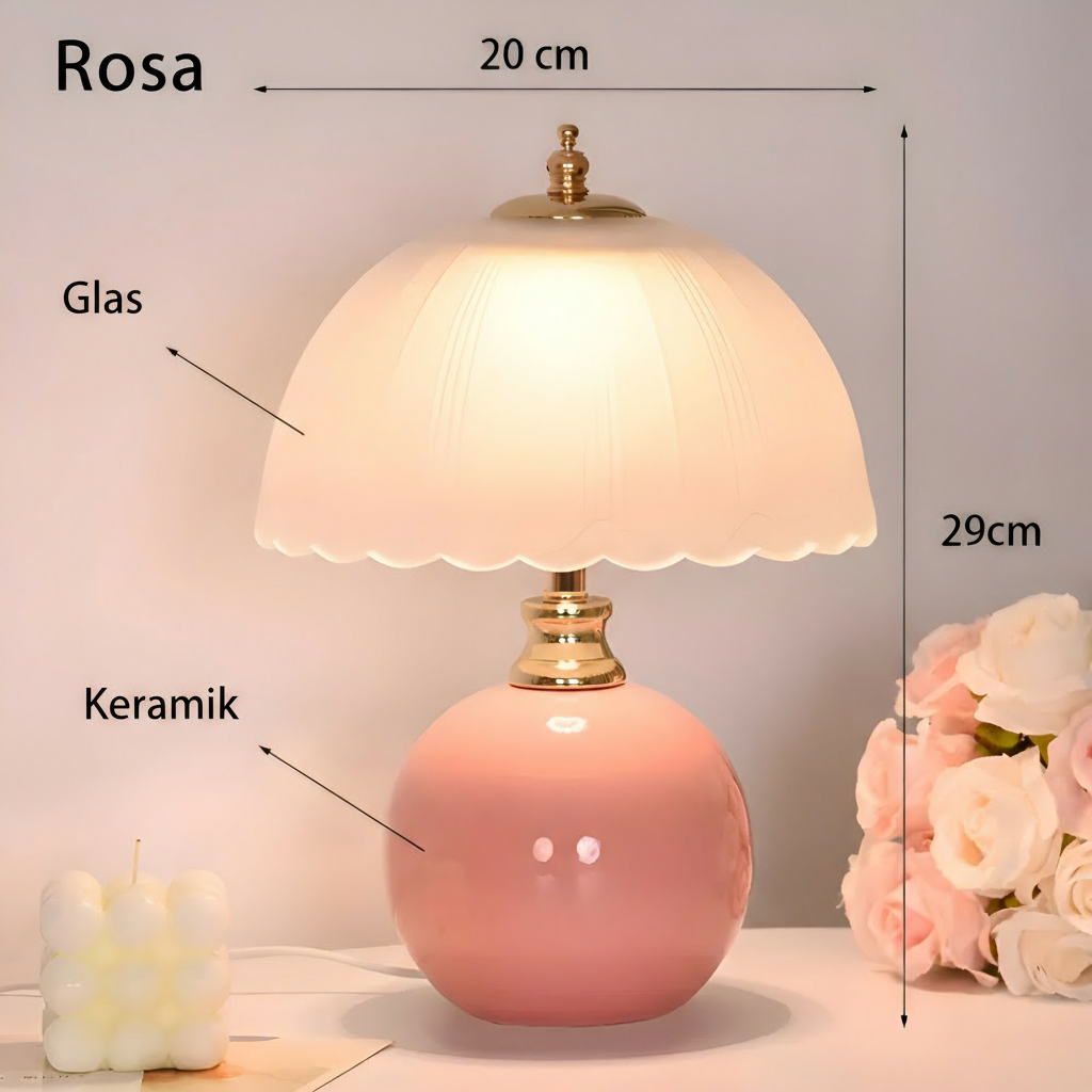 Lampe de Table en Céramique - Lampe de Chevet Élégante pour Chambres Modernes