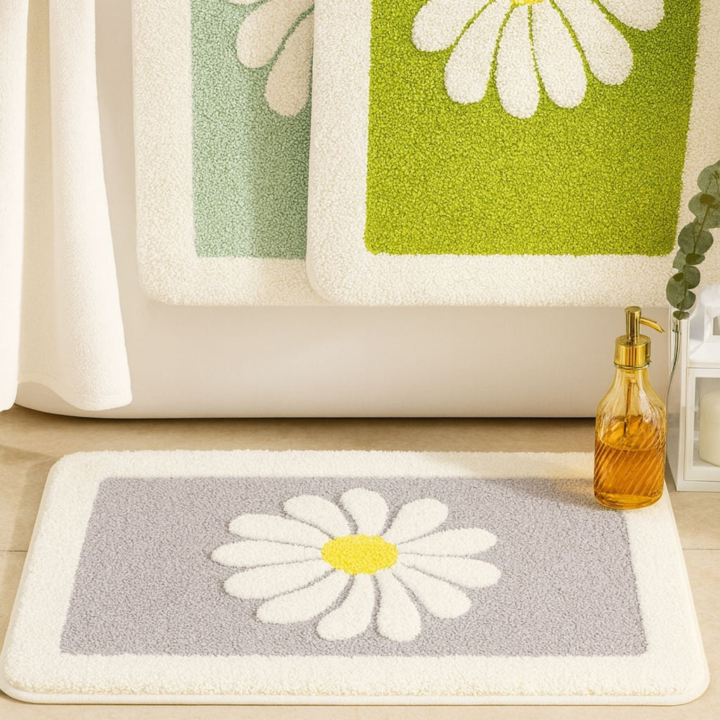 Tapis de Bain Charmant Fleur de Marguerite