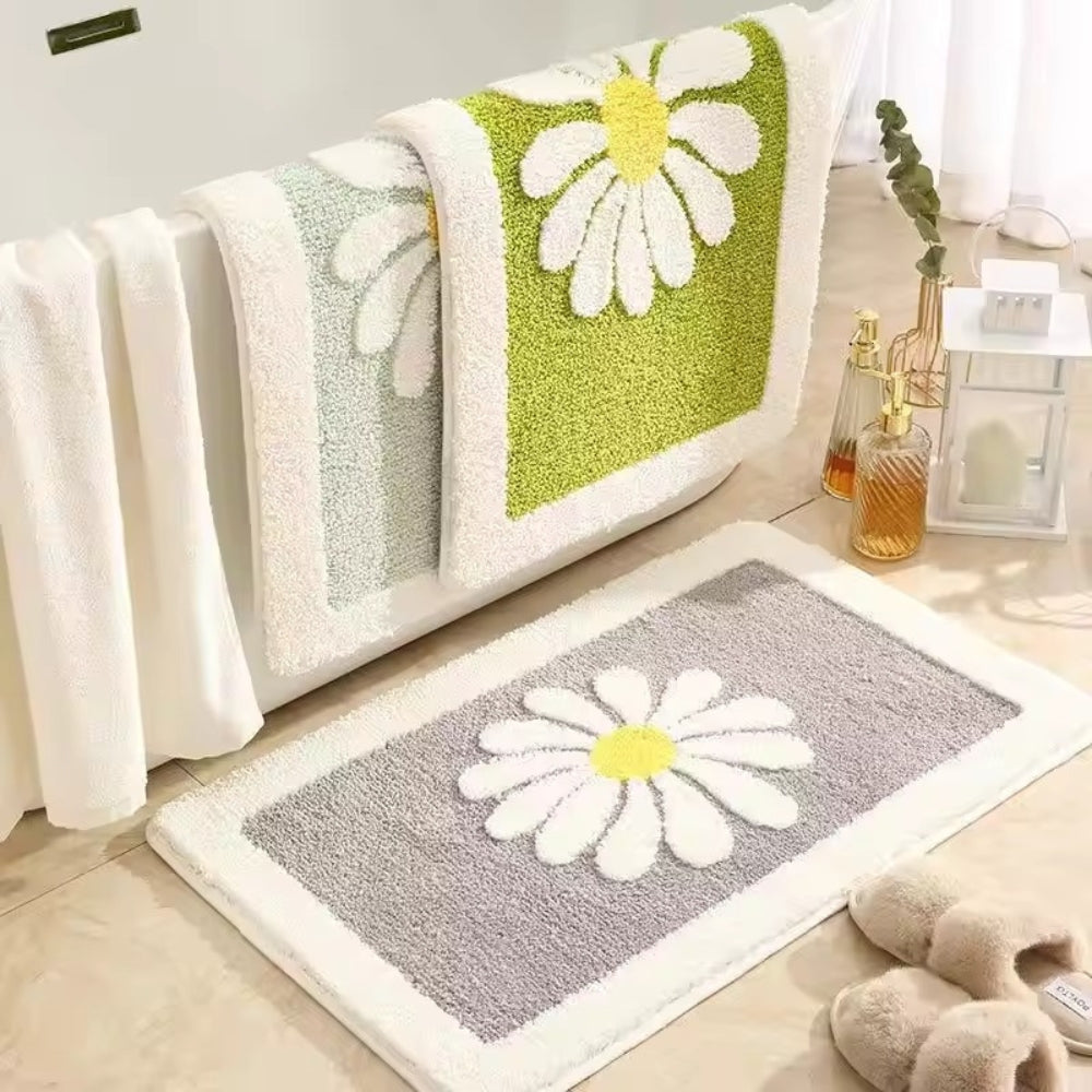 Tapis de Bain Charmant Fleur de Marguerite