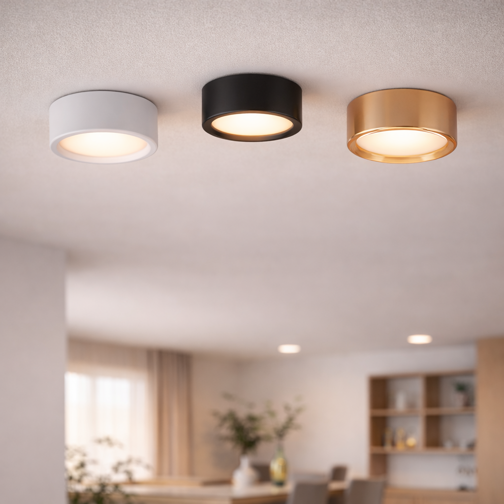 AluminBeam – Lampe de plafond LED ronde ultra fine en aluminium