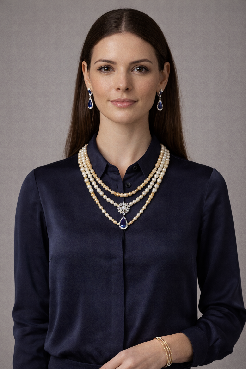 Ensemble Royal Perle et Saphir