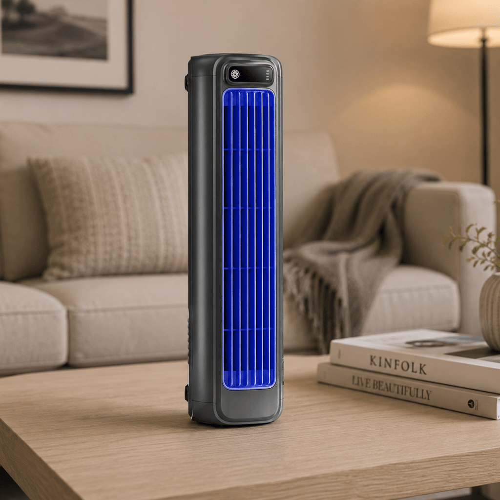 Ventilateur de bureau sans fil compact – chargement USB