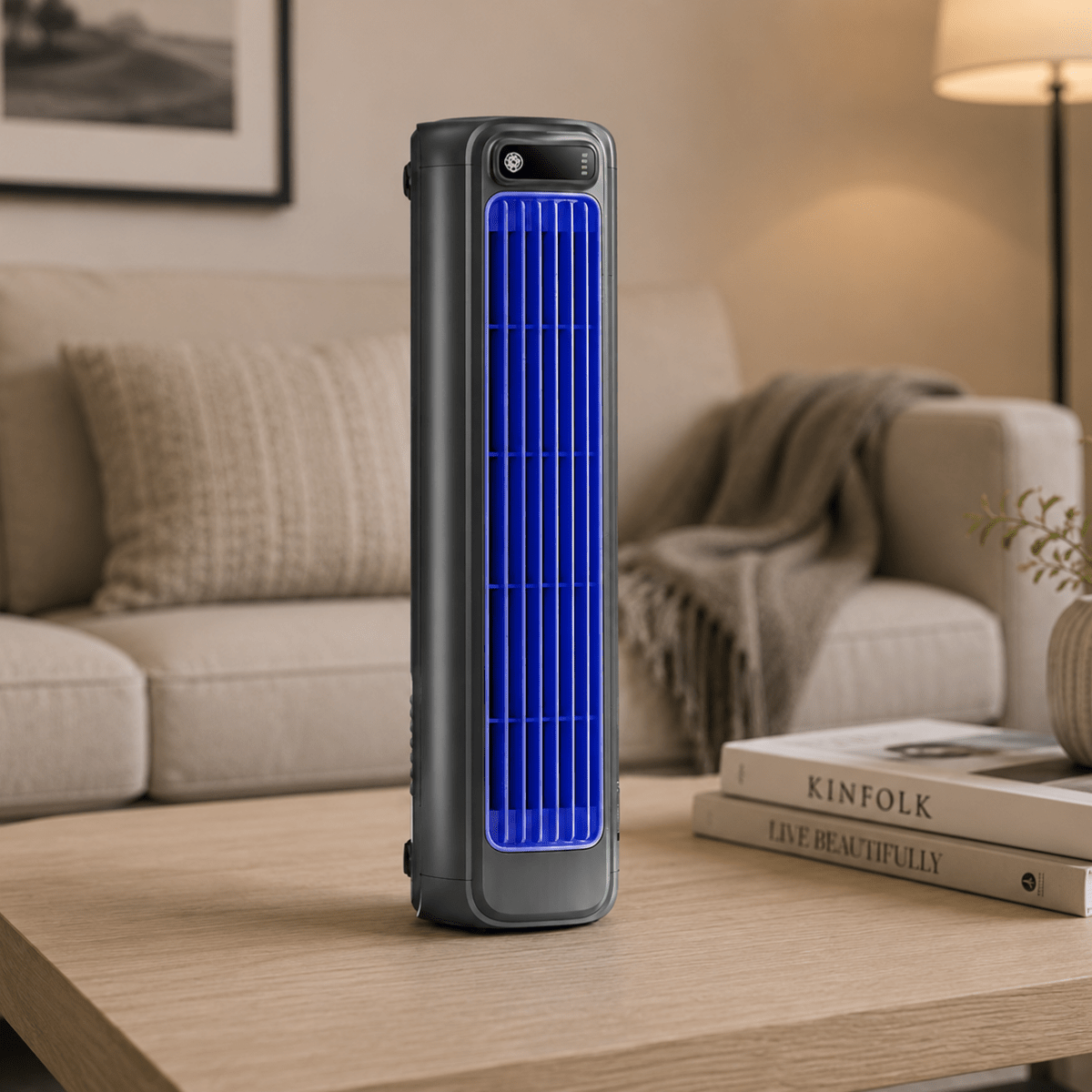 Ventilateur de bureau sans fil compact – chargement USB