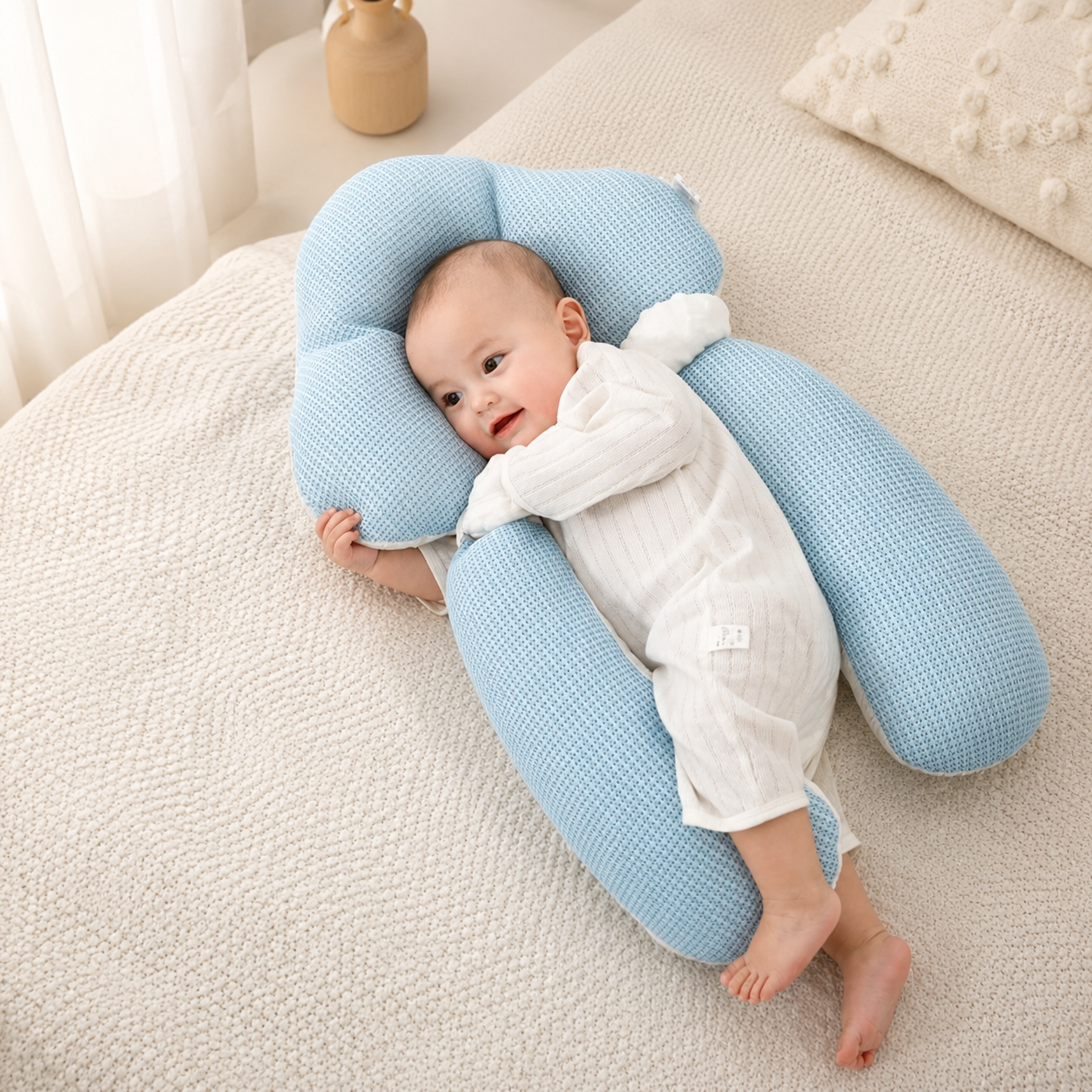 CLOUDNEST – Coussin Ergonomique pour Bébé pour un Sommeil Doux