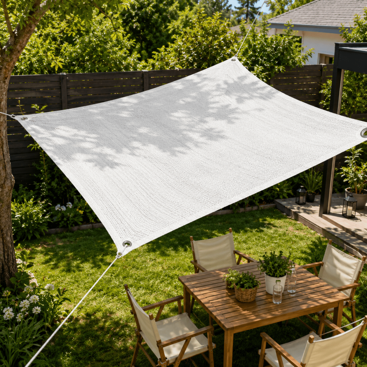 Écran d'ombre HDPE avec protection UV pour terrasse et balcon