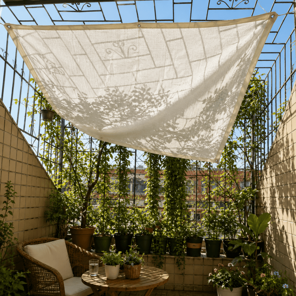 Écran d'ombre HDPE avec protection UV pour terrasse et balcon