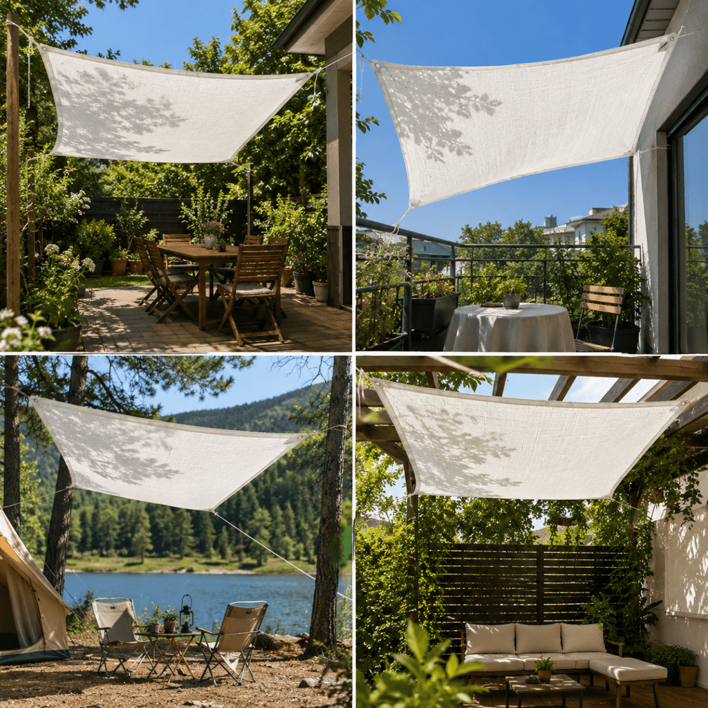 Écran d'ombre HDPE avec protection UV pour terrasse et balcon
