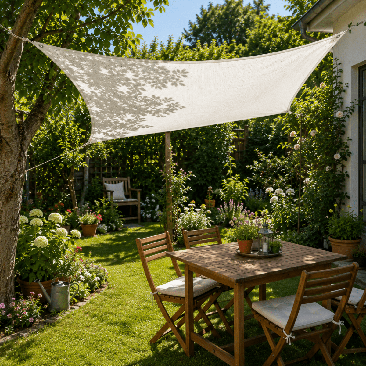 Écran d'ombre HDPE avec protection UV pour terrasse et balcon