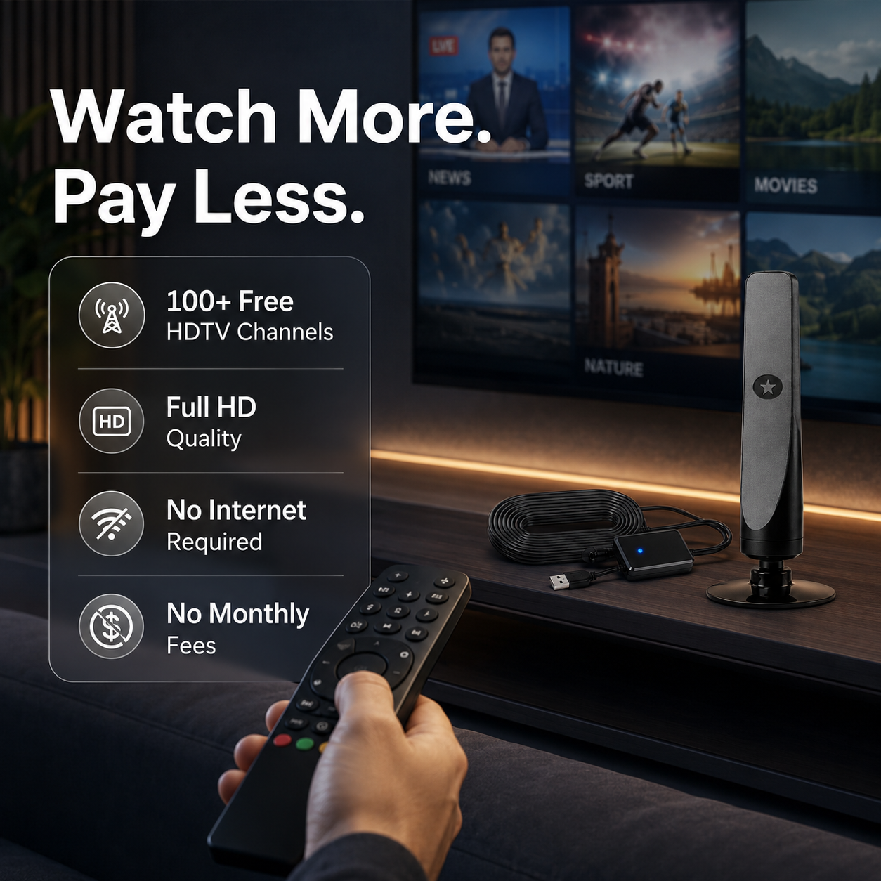 SIGNALMAX – Antenne TV HD pour un divertissement gratuit et fiable