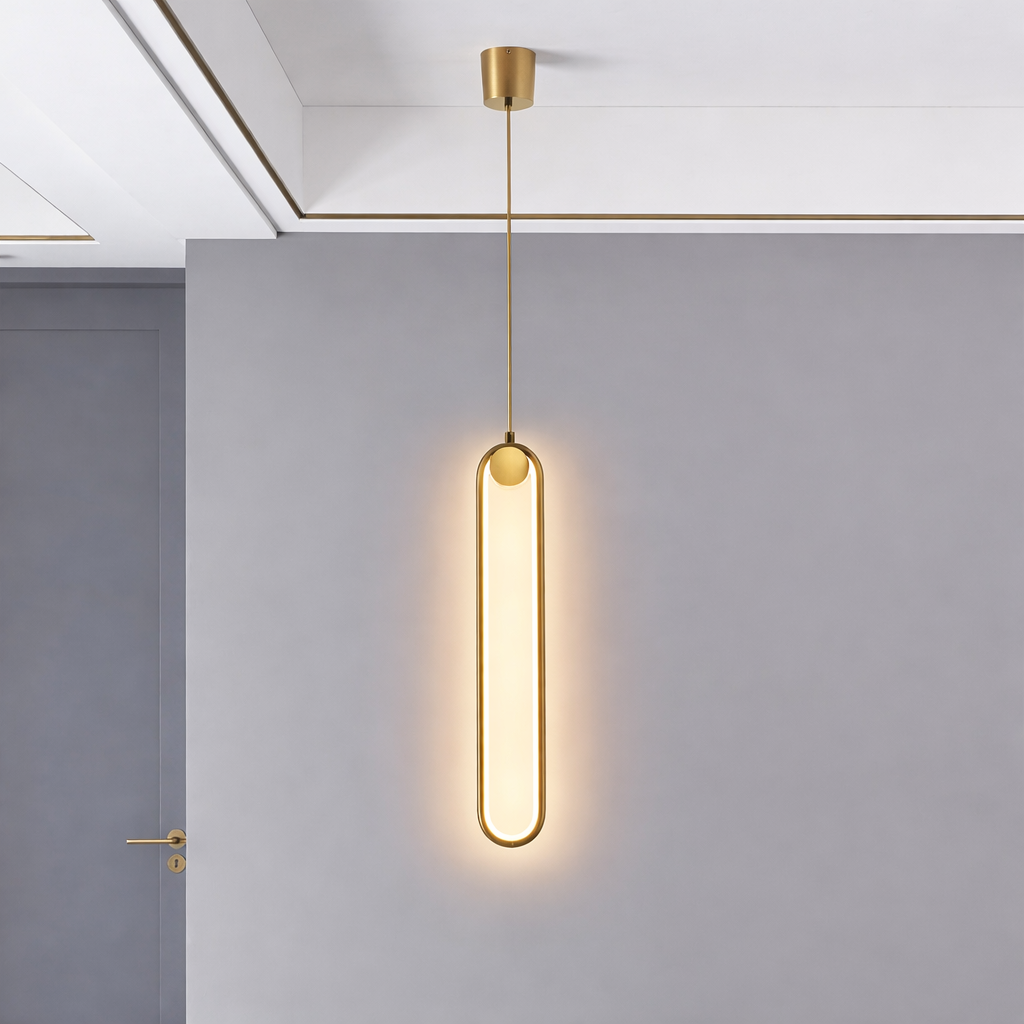 Lampe de plafond LED Lang en aluminium noir – design minimaliste et élégant