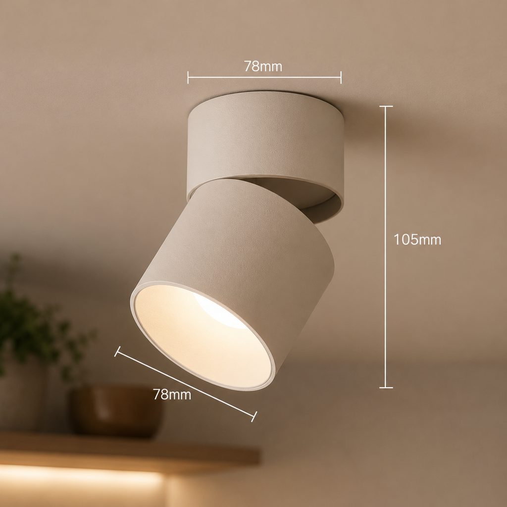 Créez un éclairage précis et d'ambiance avec un spot LED de plafond ajustable