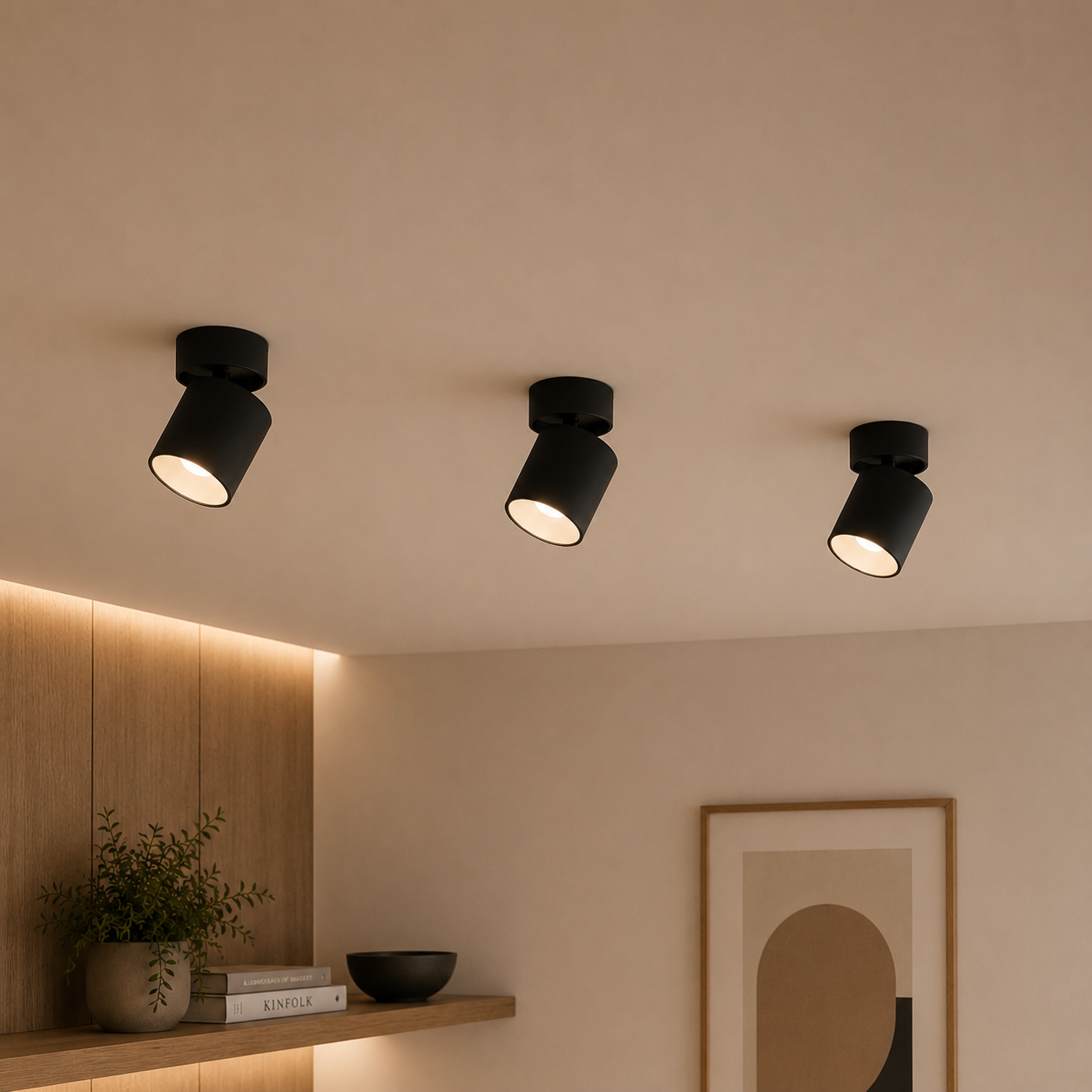 Créez un éclairage précis et d'ambiance avec un spot LED de plafond ajustable
